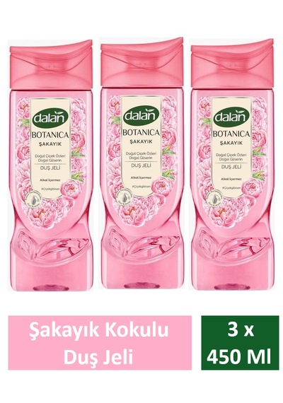 Dalan Duş Jeli Botanica Şakayık 450 Ml X 3 Adet