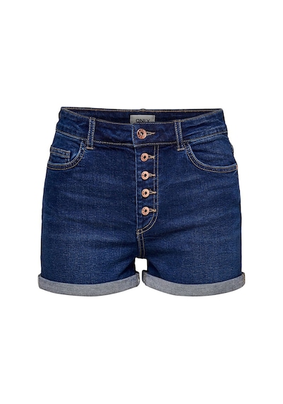 Only Kadın Düğmeli Denim Mavi Kot Şort - 15193715 001