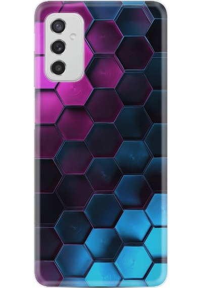 Samsung Uyumlu Galaxy M52 Kilif Silikon Desenli Petek 1825 539336269