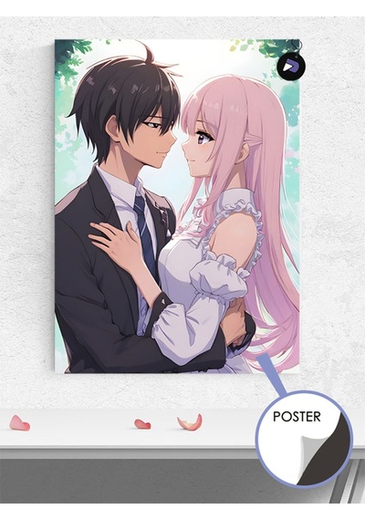 Evli Çift Manga Anime Poster - Afiş - Dekoratif Duvar Posteri