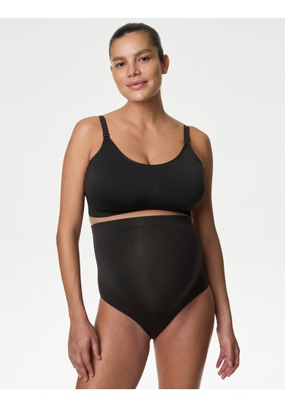 Marks & Spencer 3'lü Dikişsiz Full Brief Hamile Külot Seti T61008912H Siyah