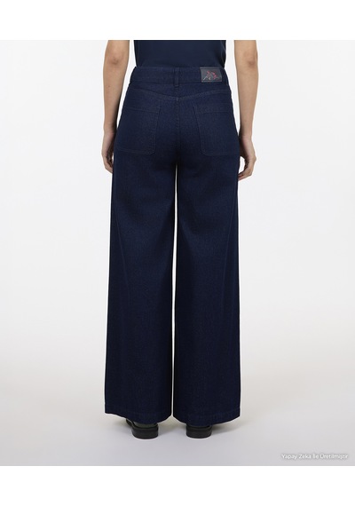 Yargıcı Geniş Düşük Bel Pantolon 26kkpn3066x 515 Mavi