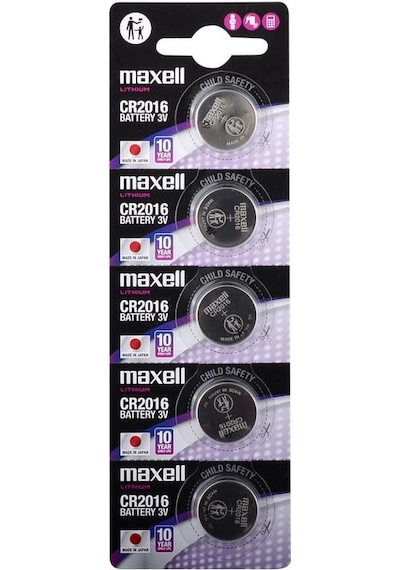 Maxell Cr2016 Lithium Pil 5li Blister - Gri Paket