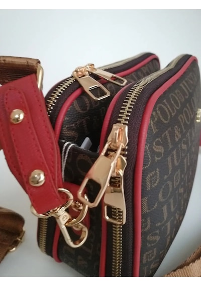 Just Polo Günlük Kombinlere Uygun Kadın Omuz Çantası 440113mh Kahve Kırmızı