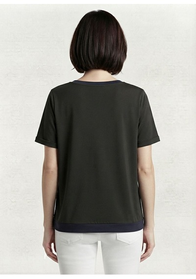 Neden Tekstil Kadın Siyah Casual Rahat T-shirt