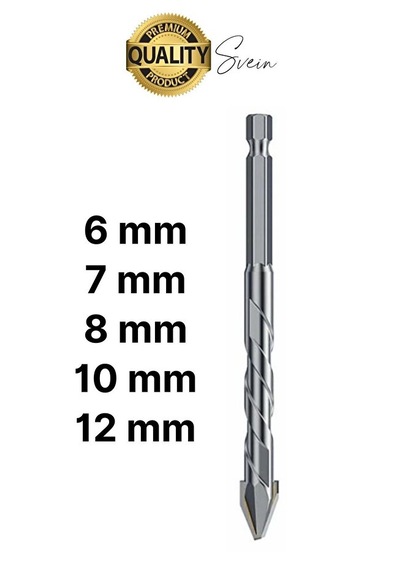 Elmas Uçlu Metal Sac Demir Çelik Ahşap Delebilen Çok Amaçlı Matkap Ucu Seti - 5 Parça Kırılmaz
