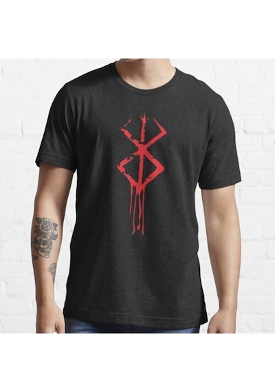 Noıssey Kırmızı Etiket Gala Berserk Manga Prime Edition 09 Siyah Erkek T-shirt 07741