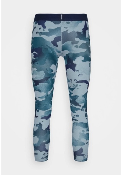 Nike Pro 3/4 Camo Printed Erkek Compression Tayt Spor Erkek Tayt Cz1229-019 Yeşil