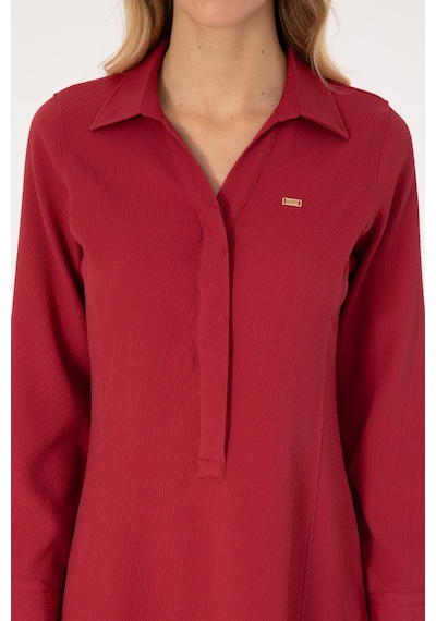 U.s. Polo Assn. Kadın Elbise Dokuma 50316609-vr104 Koyu Frambuaz/dark Raspberry