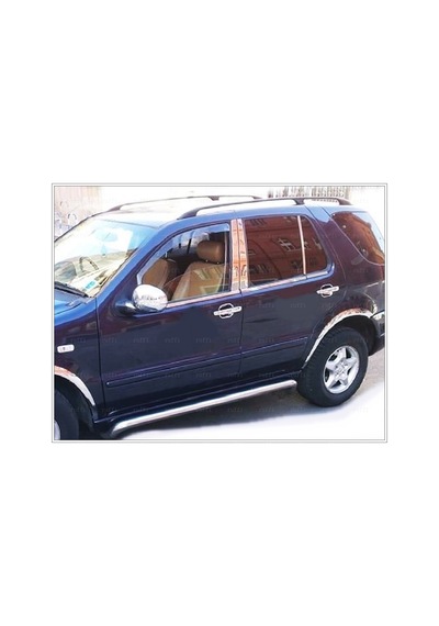 Mercedes Benz Ml W163 Krom Cam Çıtası 6 Prç. 1998-2005 P. Çelik
