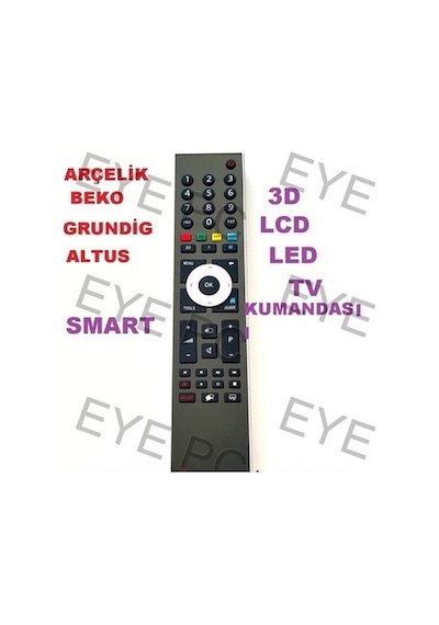 Arçelik Beko Uyumlu Lcd Led Tv Televizyon Akıllı Kumandası