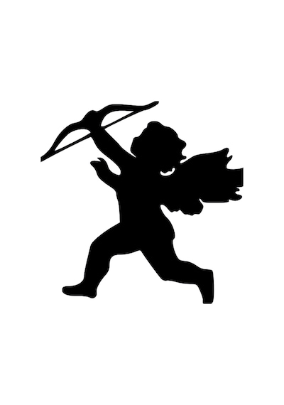 Eros Folyo Sticker 40cm Uzunluk Siyah