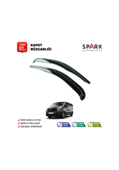Renault Trafic 2014-2019 Yıl Aralığı Uyumlu Cam Rüzgarlığı 2 Parça