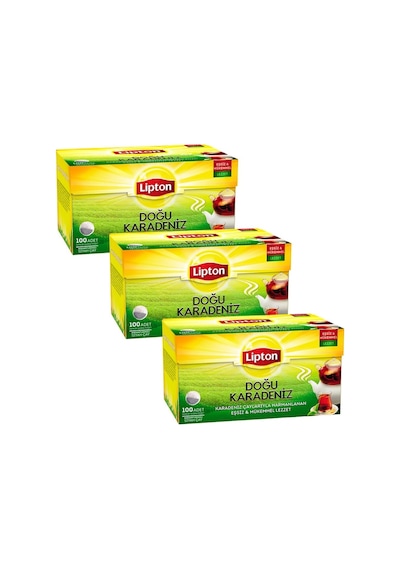 Lipton Doğu Karadeniz Bergamot Aromalı Siyah Süzen Demlik Poşet Çay 3'lü 100 x 3.2 G