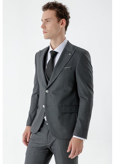 Morven Erkek Siyah Poliviskon Trend Yelekli Desenli Slim Fit Sivri Yaka Takım Elbise 24mc001008001 Siyah Morven Erkek Siyah Poliviskon Trend Yelekli Desenli Slim Fit Sivri Yaka Takım Elbise 24mc001008001 Siyah