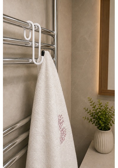 Teknor 3'lü Set Havlupan Askısı Pratik Havlu Askısı Beyaz 10x5 Cm