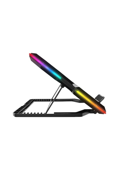 Ad-rc13 Bellatrix Rgb Laptop Soğutucu Stand 5 Fanlı, 2 Usb Portlu, Ayarlanabilir Yükseklik, 15 -17 Notebook Uyumlu, Siyah
