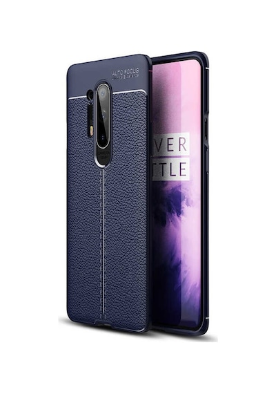 One Plus 8 Pro Kılıf Deri Görünümlü Renk Atmayan Dayanaklı Silikon Kapak Niss