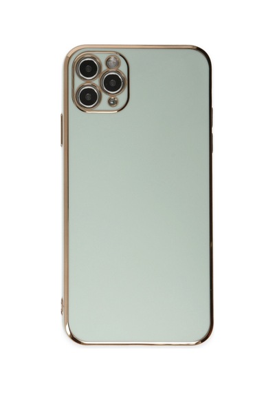 Apple iPhone  Uyumlu  11 Pro Max Kılıf Volet Silikon - Açık Yeşil