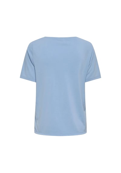 Only Onlfree S/s Split V-neck Top Jrs Kadın T-shirt 15368626 Mavi