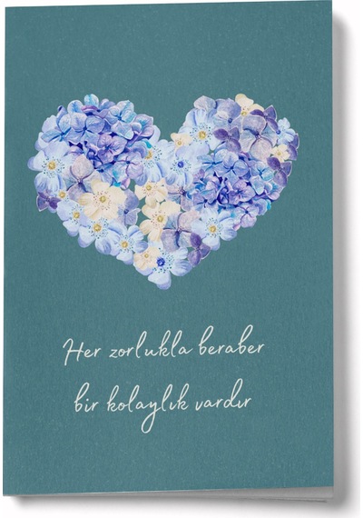 Her Zorlukla Beraber Bir Kolaylık Vardır Mini Defter Çok Renkli