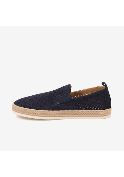 Kemal Tanca Andrea Giovanni Erkek Kauçuk Taban Süet Perfore Casual Loafer 5187 Lacivert