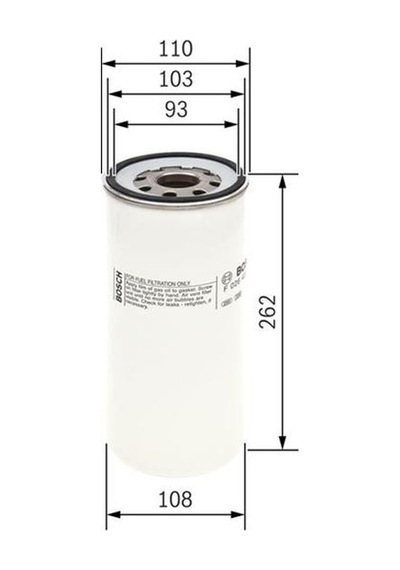 BOSCH F026400559 FİLTRE SİSTEMLERİ