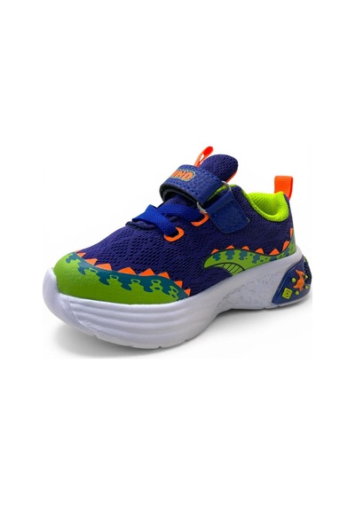 Pepino 2254 Ortopedik Erkek Bebek Saks Mavi Işıklı Rahat Sneaker