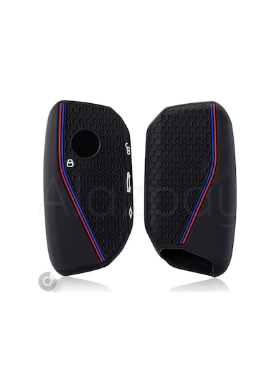 Bmw İ7 İ5 İ4 İx X1 X5 X6 X7 Xm 2 3 4 5 7 Serisi G07 F98 G70 G09 Silikon Desenli Anahtar Kılıfı Mk