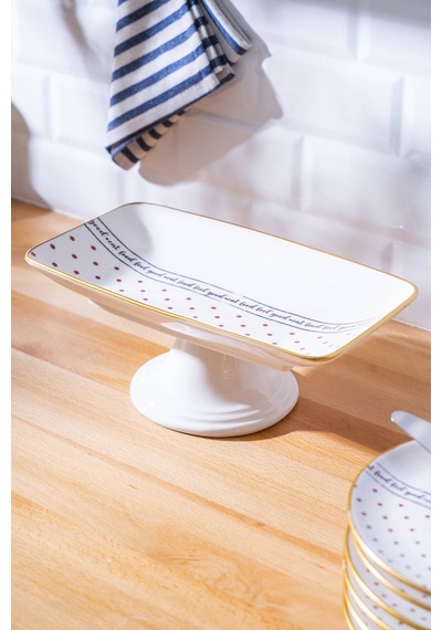 Acar Feel Good Ayaklı Sunum Tabağı 28.5 CM Çok Renkli