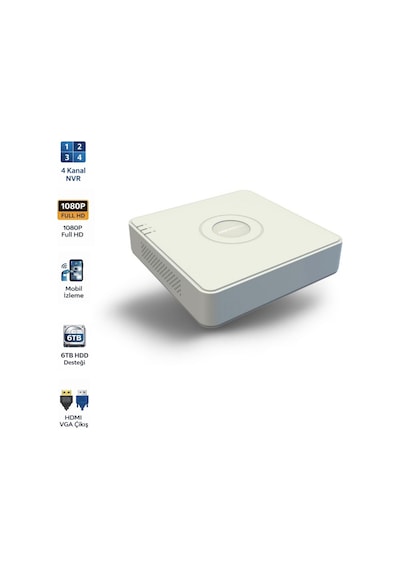 Ds-7104nı-q1 4 Kanal Ip Nvr 60mbps Ağ Bant Genişliği