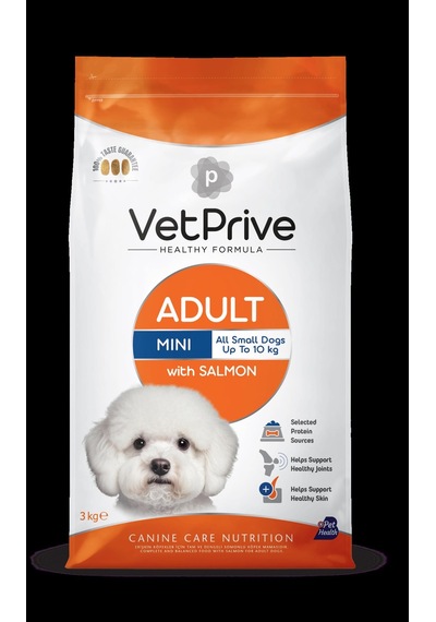 Vet Prive Mini Adult Küçük Irk Somonlu Köpek Maması 3 Kg