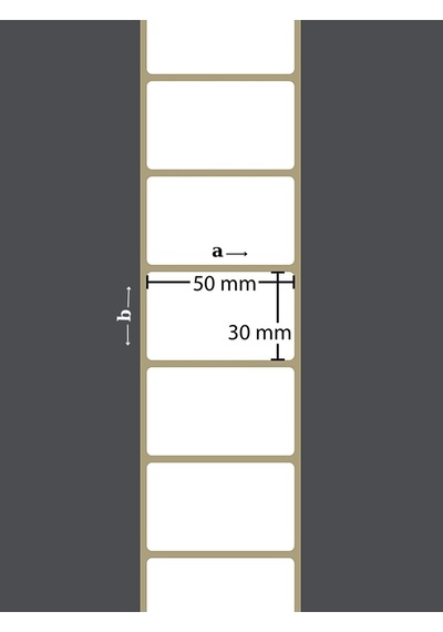 3 Rulo 30x50 Mm Termal Barkod Etiketi Yapışkanlı 1 Rulo 1000 Adet Etiket Diğer