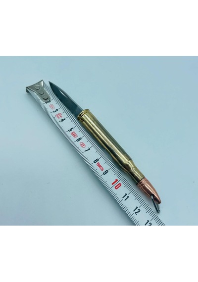 Tobaccotürk724 Arizona Marka Ak47 Mermisi Modeli Metal Mini Kamp Çakı //13cm Altın