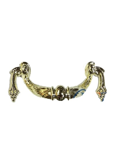 Dekoratif Zamak Üzümlü Kulp - 64mm, Sarı, 1 Adet Diğer