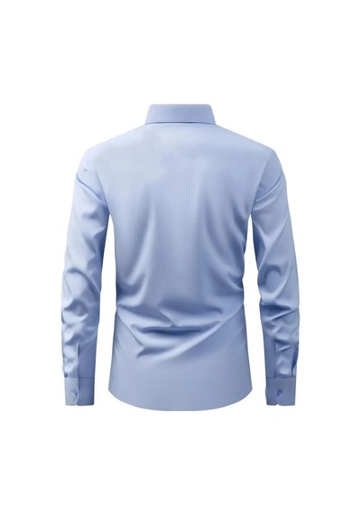 Erkek Slim Fitt Uzun Kol Gömlek 2290 Bgl-st04378 Mavi