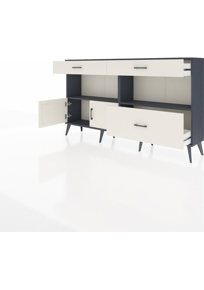 Arges Konsol 2 Raflı 3 Çekmeceli 2 Kapaklı 176x30x99 Antrasit-ayt Antrasit-aytaşı Arges Konsol 2 Raflı 3 Çekmeceli 2 Kapaklı 176x30x99 Antrasit-ayt Antrasit-aytaşı