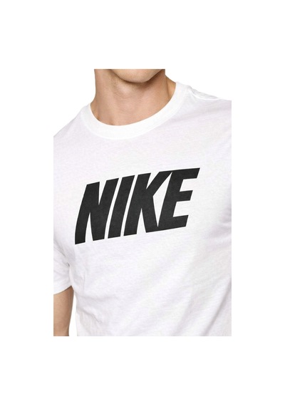 Nike Sportswear Swoosh Logo Tee T Shirt Unisex Baskılı Tişört Beyaz Beyaz