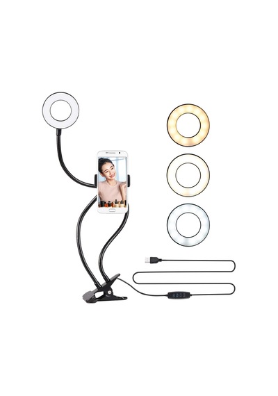 Lexroo Led Ring Light Youtuber Makyaj Akrobat Led Halka Işık Kuaför, Halka Video Işığı Standart