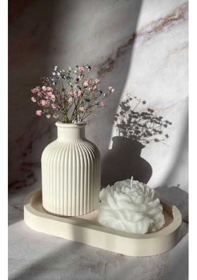 Bernami Vazo Pinterest Dekoratif Vazo Ve Şakayık Mum 2'li Set Diğer