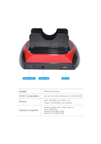 Techtic Harici Usb 3.0 Docking Combo 2.5 / 3.5 Ide Sata Hdd