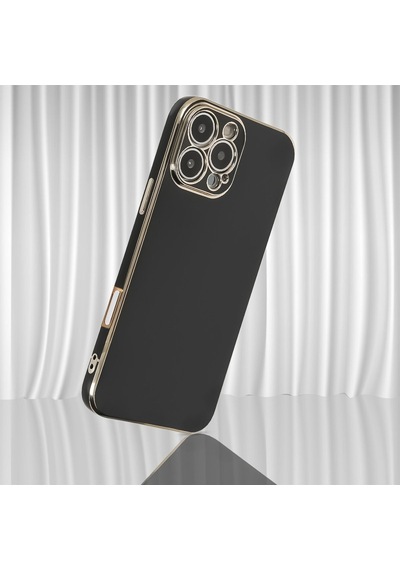 Newface Apple Uyumlu iPhone 16 Pro Kılıf Volet Silikon - Siyah Siyah