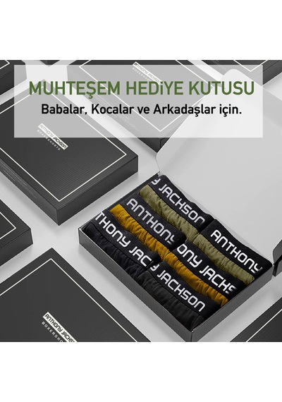 Anthony JacksonLikralı  Premium Erkek Boxer Lıon 6'Lı Kutu