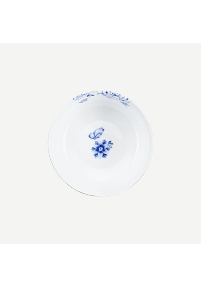 Mavi Beyaz Porselen Kase 12,5 Cm