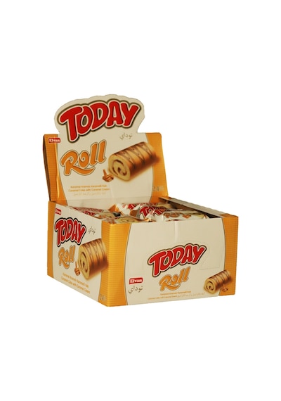 Today Swiss Roll Karamel Kek 35 Gr 24 Adet (1 Kutu)