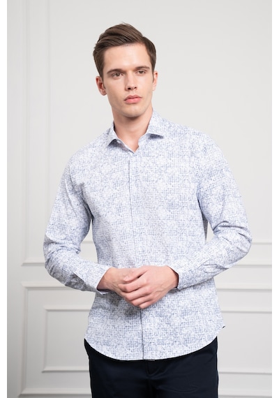 Morven Erkek Lacivert Trend Dynamic Fit İtalyan Yaka Gömlek 25ms004021200 Lacivert