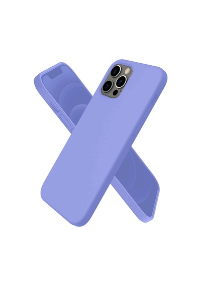 Flzdgnkr Newface Apple, Uyumlu iPhone 12 Pro Kılıf First Silikon - Mor