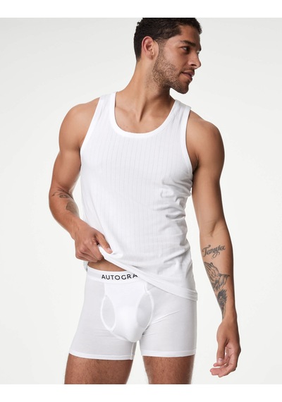Marks & Spencer 2'li Supima Atlet Seti T14001683a Beyaz