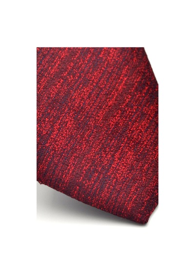 Gaffy Kırmızı Kırcıllı Desenli Bordo Dokuma Kumaş Mendilli Slim Fit Kravat // Sdk-2501-4 Bordo
