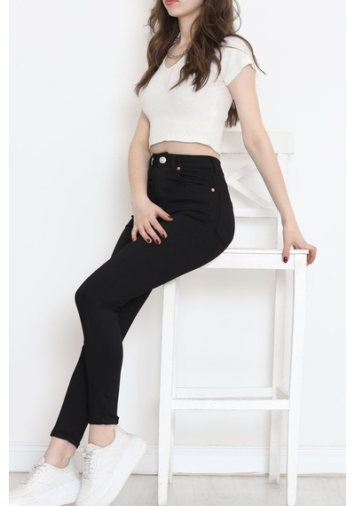 Mokashopin - Dar Paça Kot Pantolon Siyah - 18232.1431. 001